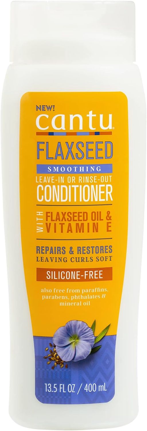 CANTU Flaxeed Smoothing Leave-in OR Rinse out Conditioner 400 ml