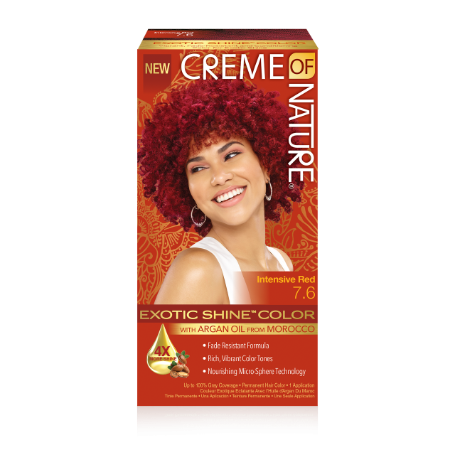 Creme of Nature Exotic Shine Hair Colour with Argan Oil -  Intensive Red 7.6