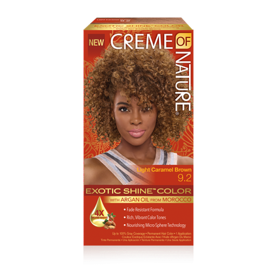 Creme of Nature Exotic Shine Hair Colour with Argan Oil - Light caramel brown 9.2