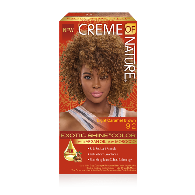 Creme of Nature Exotic Shine Hair Colour with Argan Oil - Light caramel brown 9.2