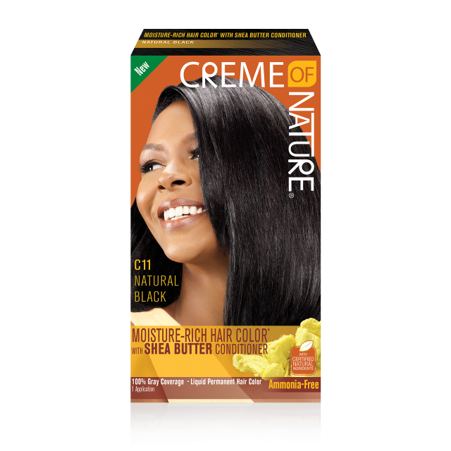 Creme of Nature Moisture-Rich Hair Color with Shea Butter Conditioner - Natural black C11