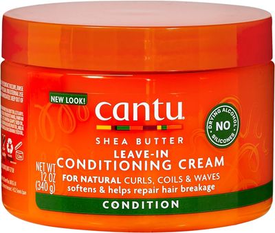 Cantu Shea Butter for Natural Hair Leave in Conditioning Cream, 340 g (Packaging May Vary)