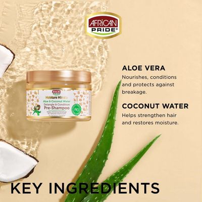 Moisture Miracle Aloe &amp; Coconut Water Pre-Shampoo 12OZ
