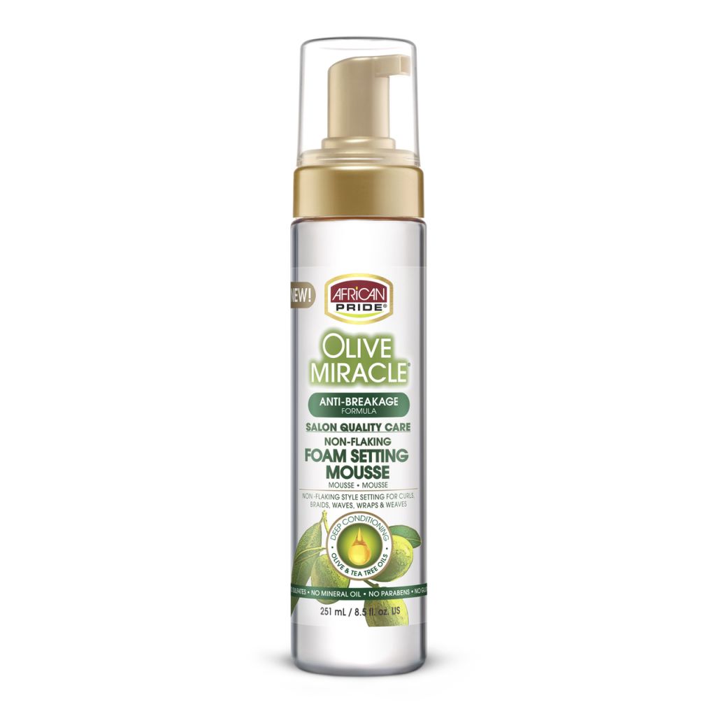 African Pride Olive Miracle Foam Setting Mousse