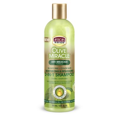 Olive Miracle 2 In 1 Shampoo &amp; Conditioner 12oz
