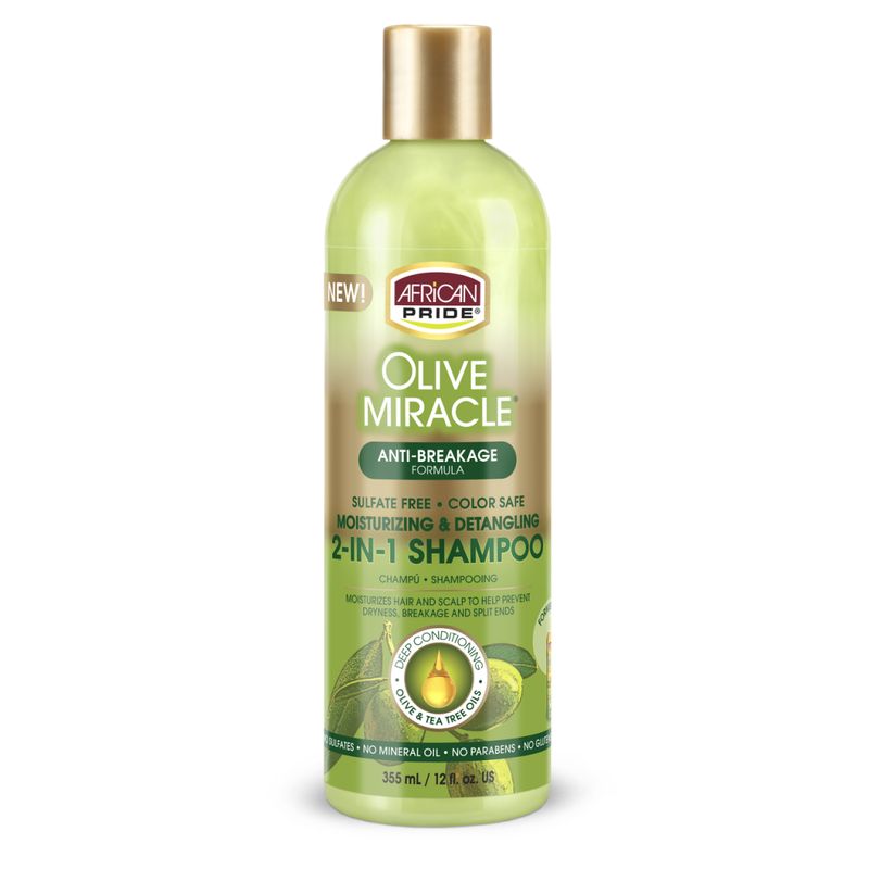 Olive Miracle 2 In 1 Shampoo &amp; Conditioner 12oz