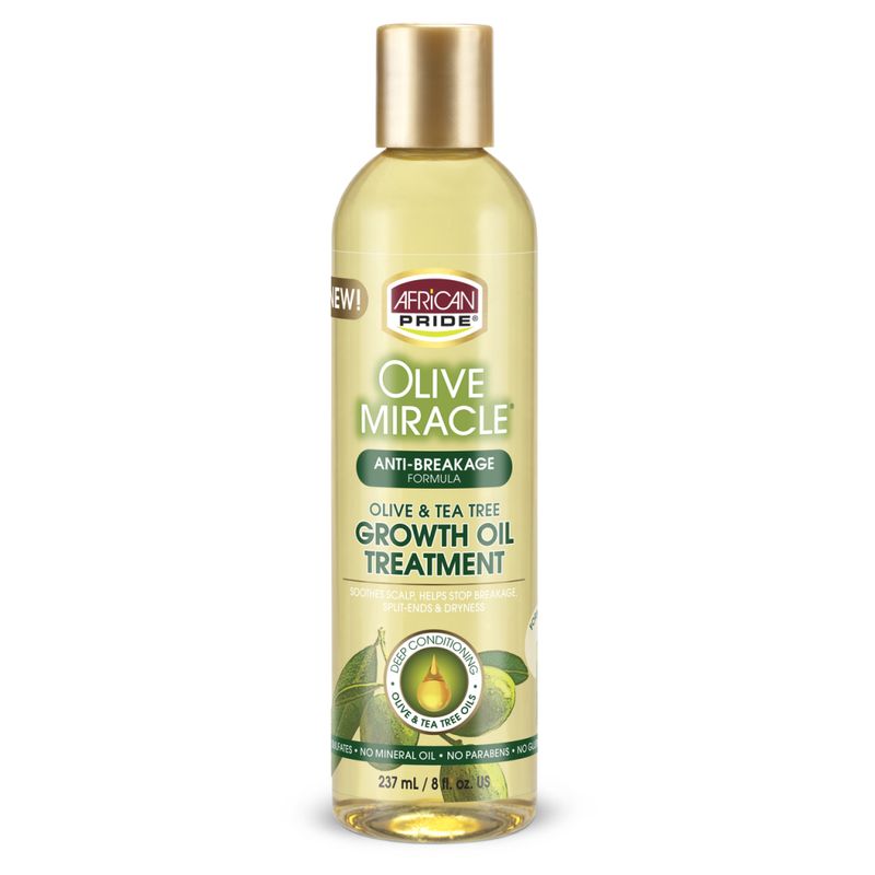 African Pride Olive Miracle Growth Oil Treatment, 8FL OZ