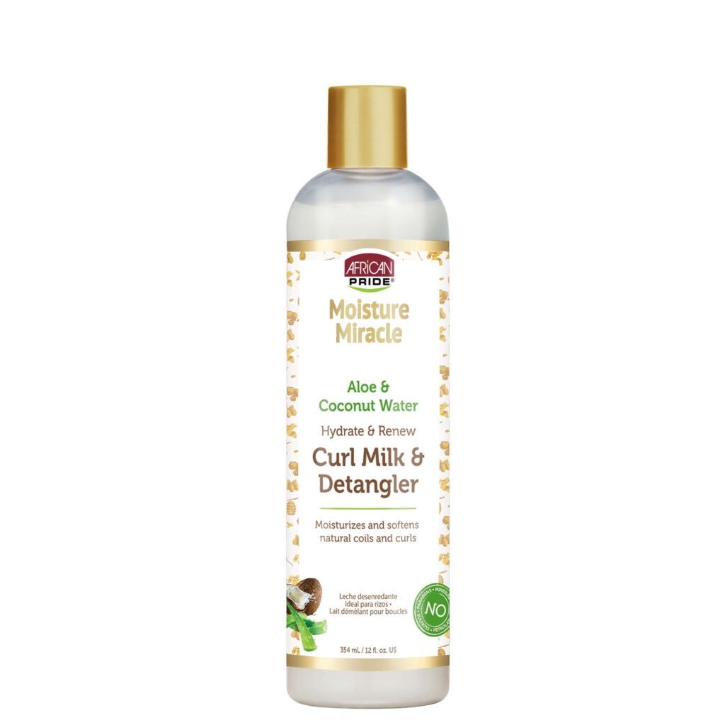 African Pride Moisture Miracle Aloe Vera &amp; Coconut Water Curl Milk &amp; Detangler