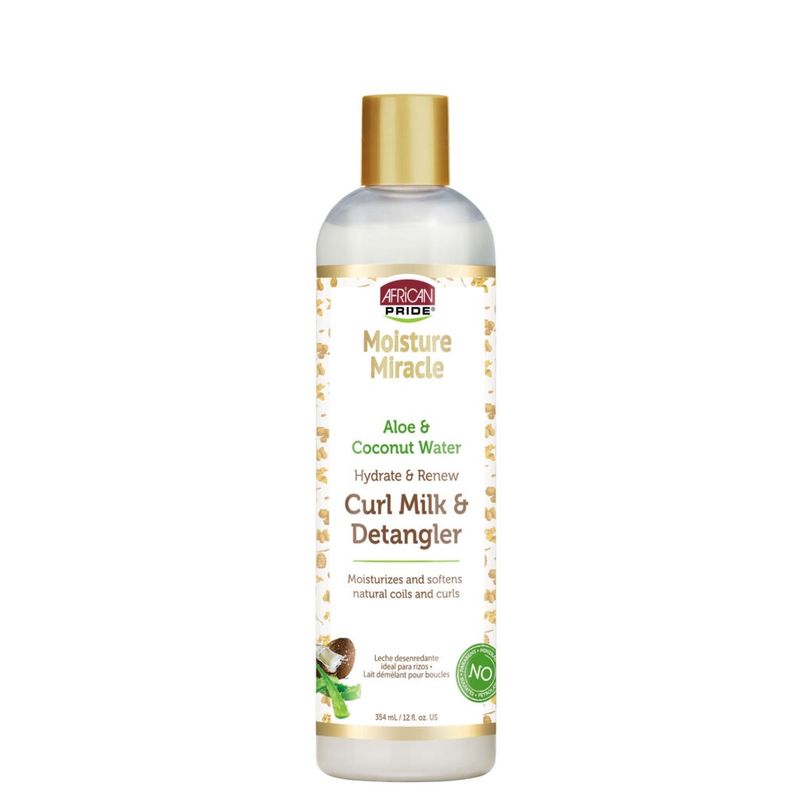 African Pride Moisture Miracle Aloe Vera &amp; Coconut Water Curl Milk &amp; Detangler