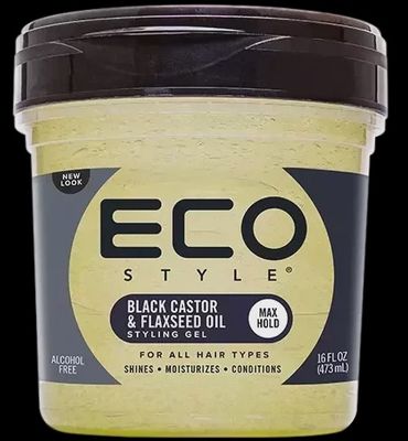 Eco Style Black Castor &amp; Flaxseed Oil Styling Gel