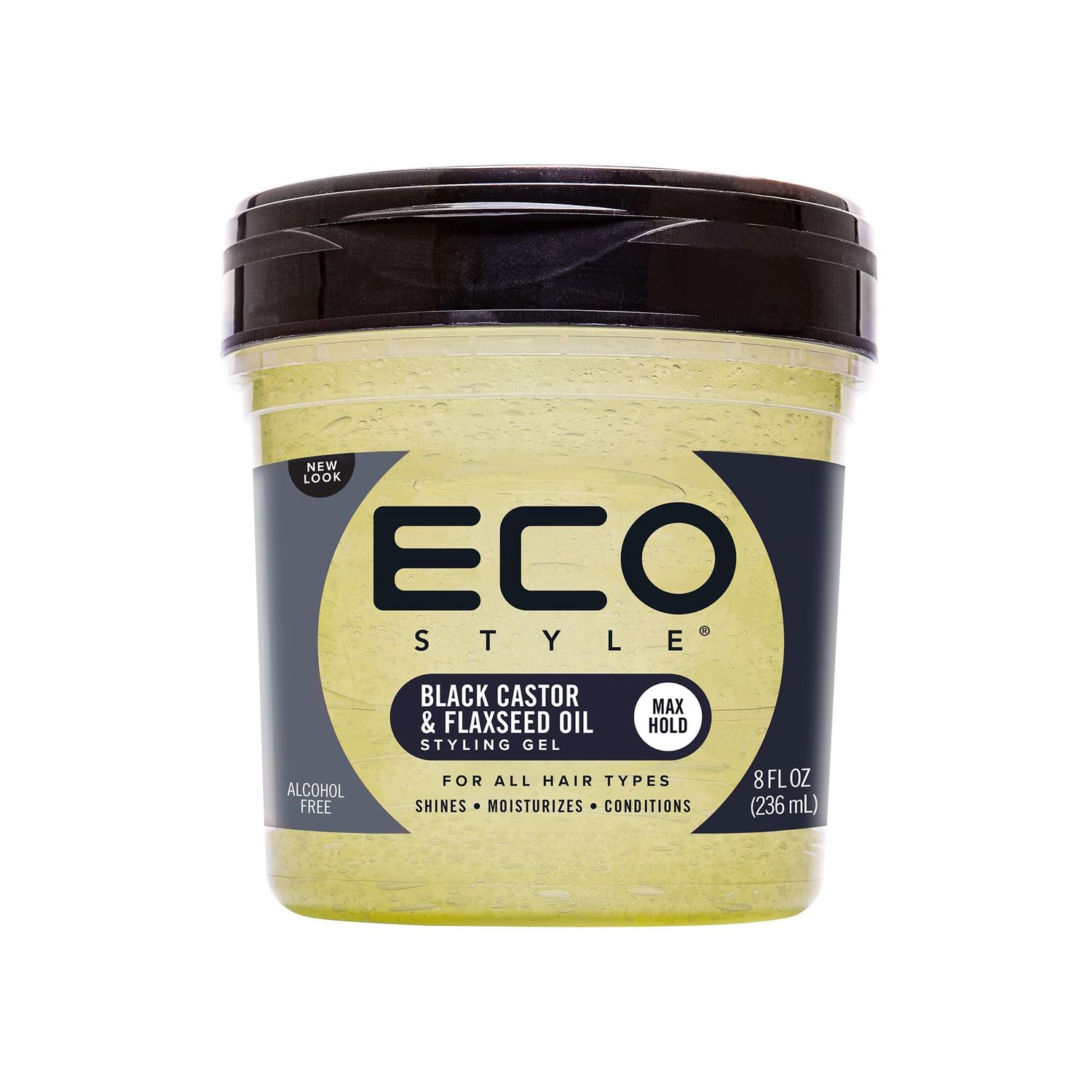 Eco Style Black Castor &amp; Flaxseed Oil Styling Gel