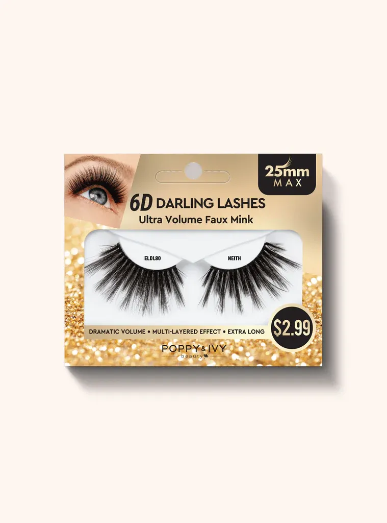 6D Darling lashes  25MM, Style: ELDL80-NEITH
