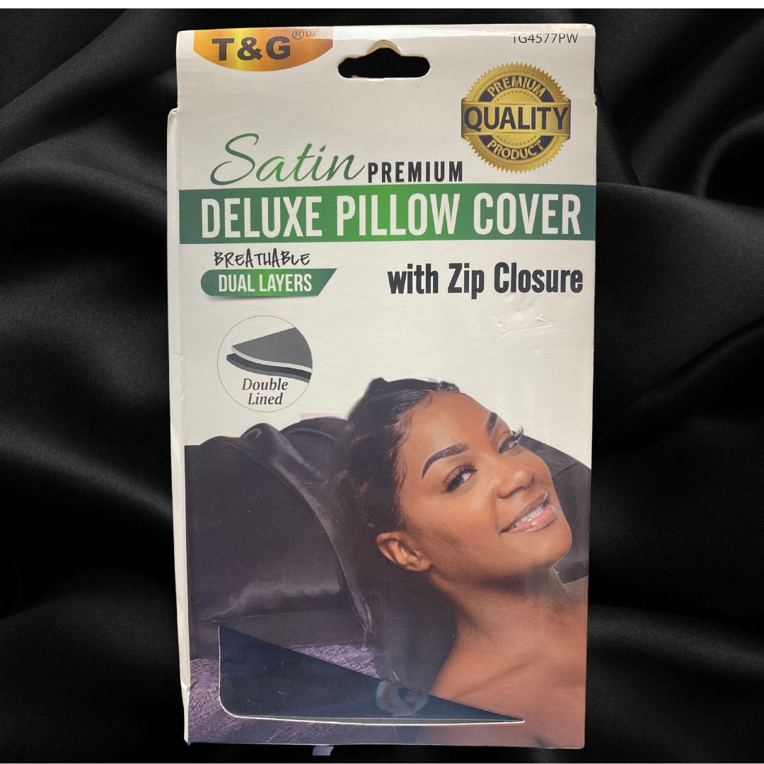 T&amp;G  Deluxe Satin Pillow Cover with Zip Closure