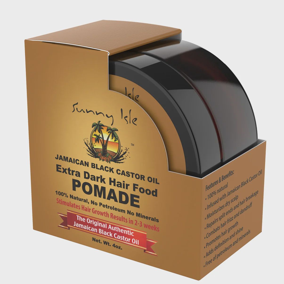 Sunny Isle Extra Dark Hair food Pomade