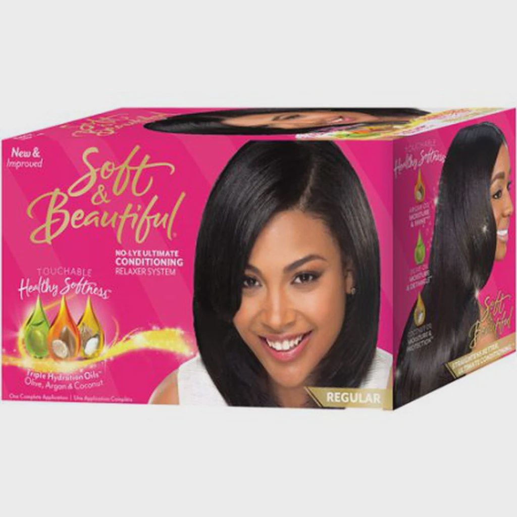 Soft &amp; beautiful no lye ultimate conditioning relaxer regular