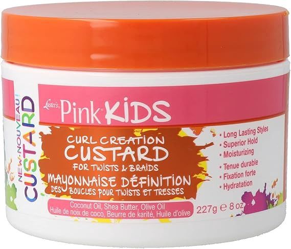 Luster&#39;s Pink Kids Curl Custard for Twist &amp; Braids
