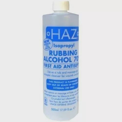 Haz Isopropyl Rubbing Alcohol First Aid Anti Septic 500ml
