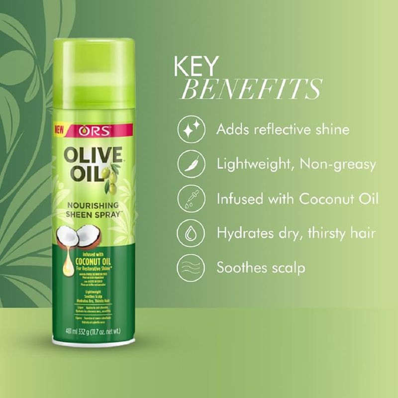 ORS Olive Oil &amp; Coconut Oil Sheen Spray 10oz
