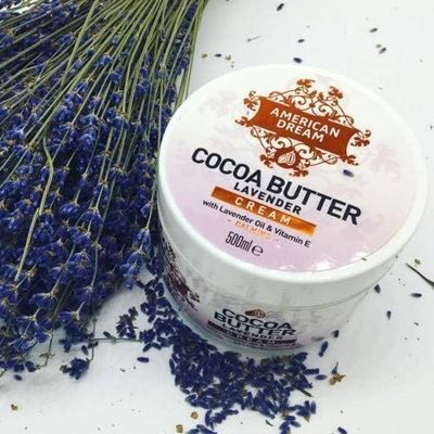 American Dream Cocoa Butter Lavender Cream infused with Lavender Oil &amp; Vitamin E 500ml