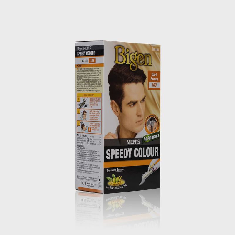 Bigen Men’s Speedy Colour - Dark Brown 103
