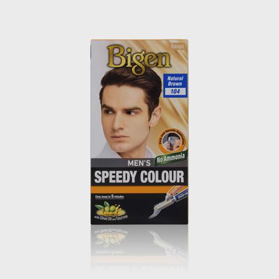 Bigen Men's Speedy Hair Colour - Natural Brown 104