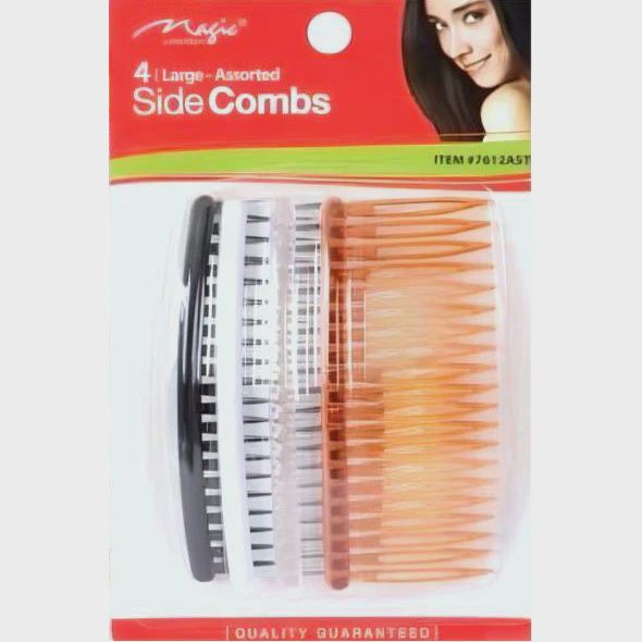 Magic - Side Combs Assorted Large 4 pcs