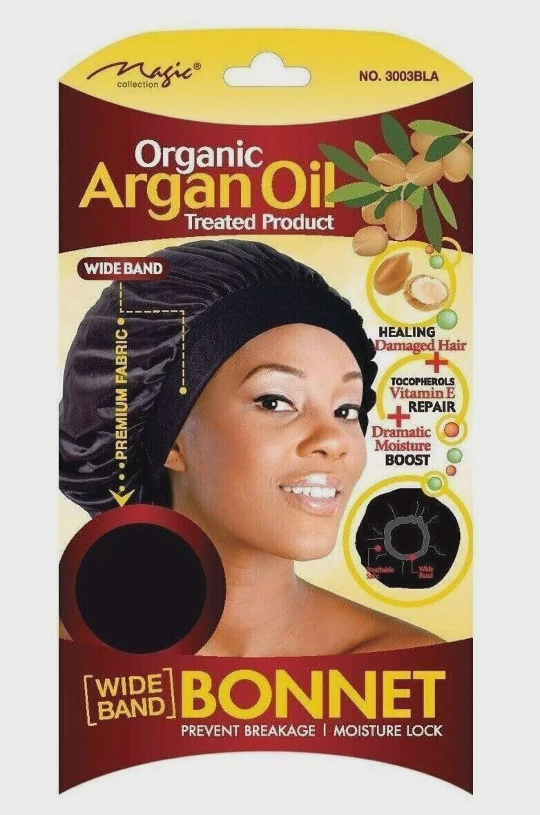 Magic Collection  Argan Oil Treated Bonnet  3003 Black