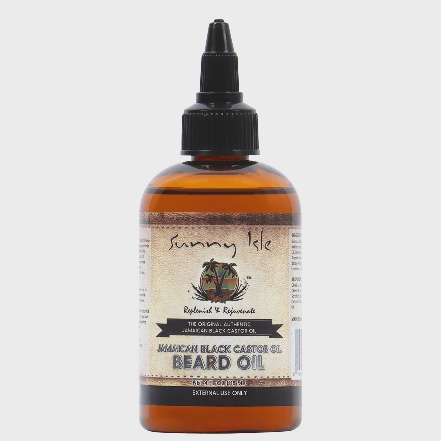 Sunny Isle Beard Oil with Black Castor Oil 2oz