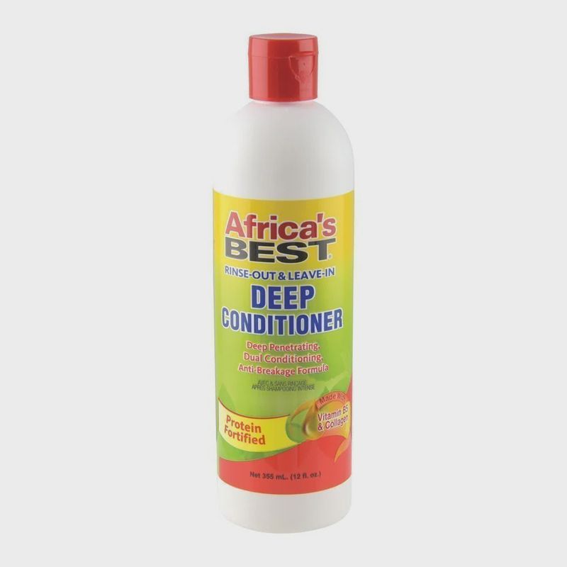 Africa&#39;s Best Rinse out &amp; Leave-in Deep Conditioner 12oz
