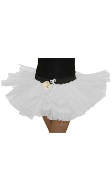 Crazy chick Adult 2 Layers White Angel Tutu Skirt