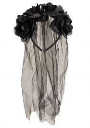 Black Veil on Hair Band