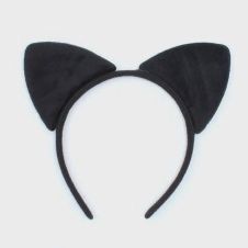Black Cat Ears Alice Band