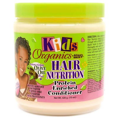 Africa&#39;s Best Organic Kids Hair Nutrition Protein Enriched Conditioner 15oz