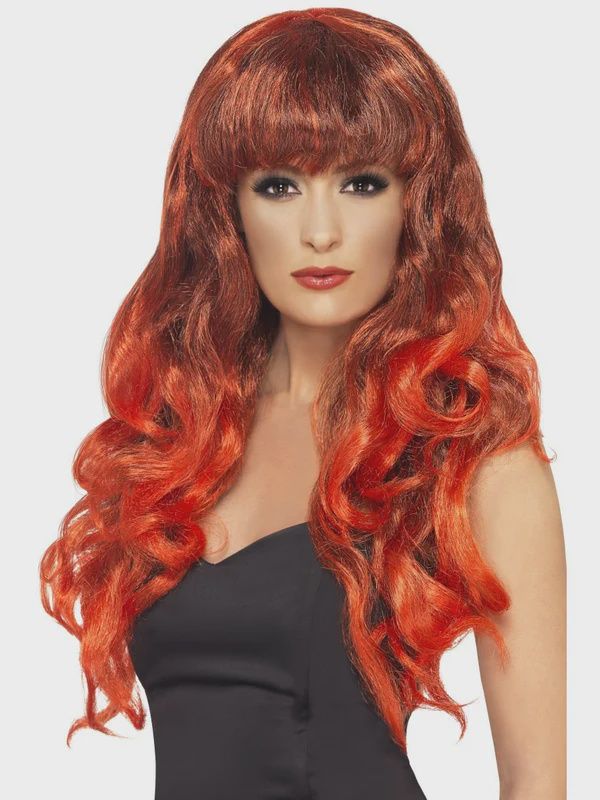 SIREN WIG, RED &amp; BLACK