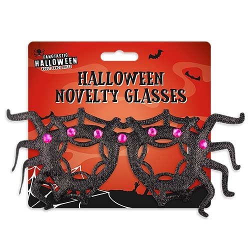 Halloween  Ghost Glitter Novelty Fancy Dress Glasses, Style: Spider Web Glitter