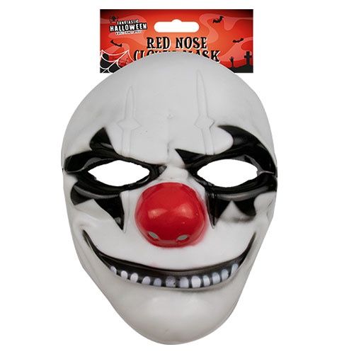 Fangtastic Halloween Red Nose Clown Mask