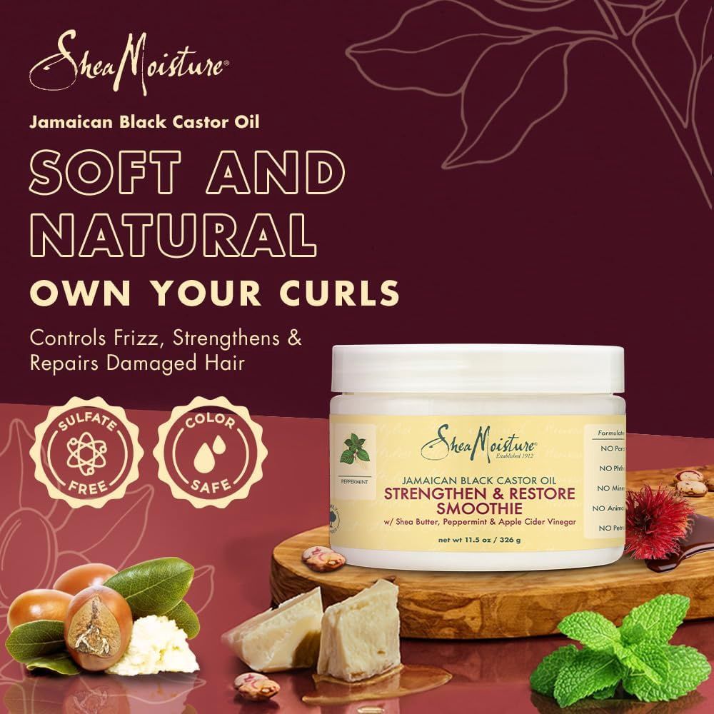 Shea Moisture Jamaican Black Castor Oil Smoothie, 12 oz