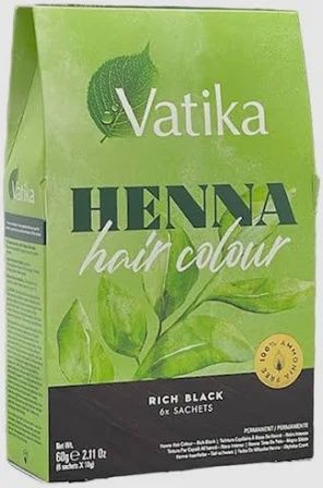 Vatika Henna Permanent Hair Color Rich Black