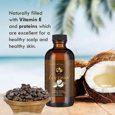 Sunny Isle Coconut Black Castor Oil 4oz