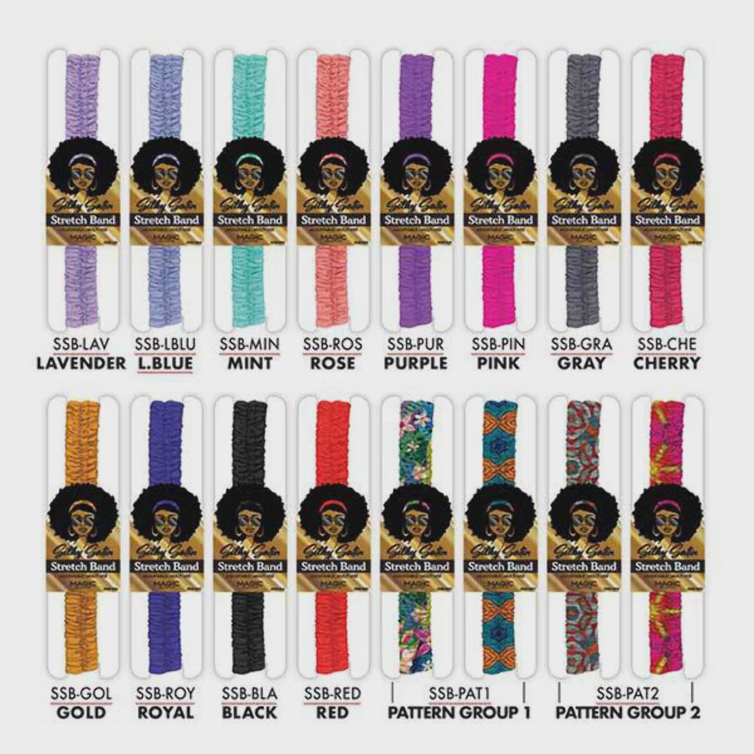 Magic Collection Silky Satin Stretchy band