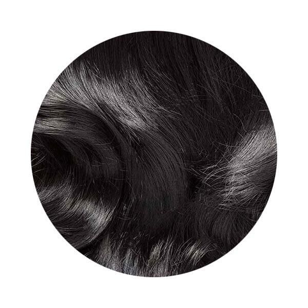 Stranded Medium Wand Wave Clip-in Ponytail, colour: 1 Black Magic, Length: 16&quot;