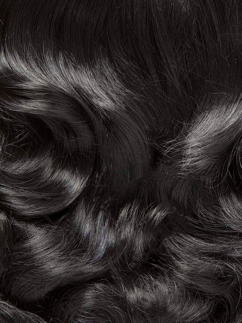 Stranded 20&quot; One Piece Wand Wave Clip-in Hair Extension, colour: 1 Black Magic