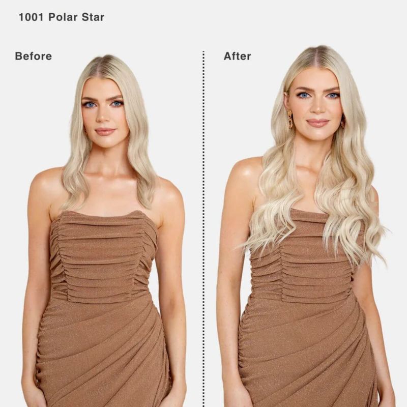 Stranded 20&quot; One Piece Wand Wave Clip-in Hair Extension