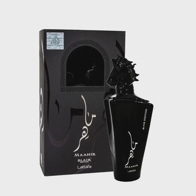 Maahir Black Edition Perfume 100ml EDP for Unisex By Lattafa
