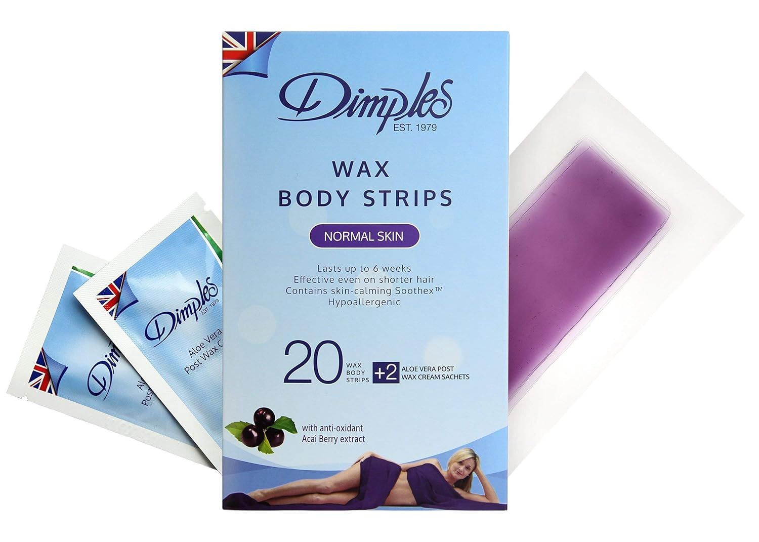 Dimples Body Wax Strips Normal Skin