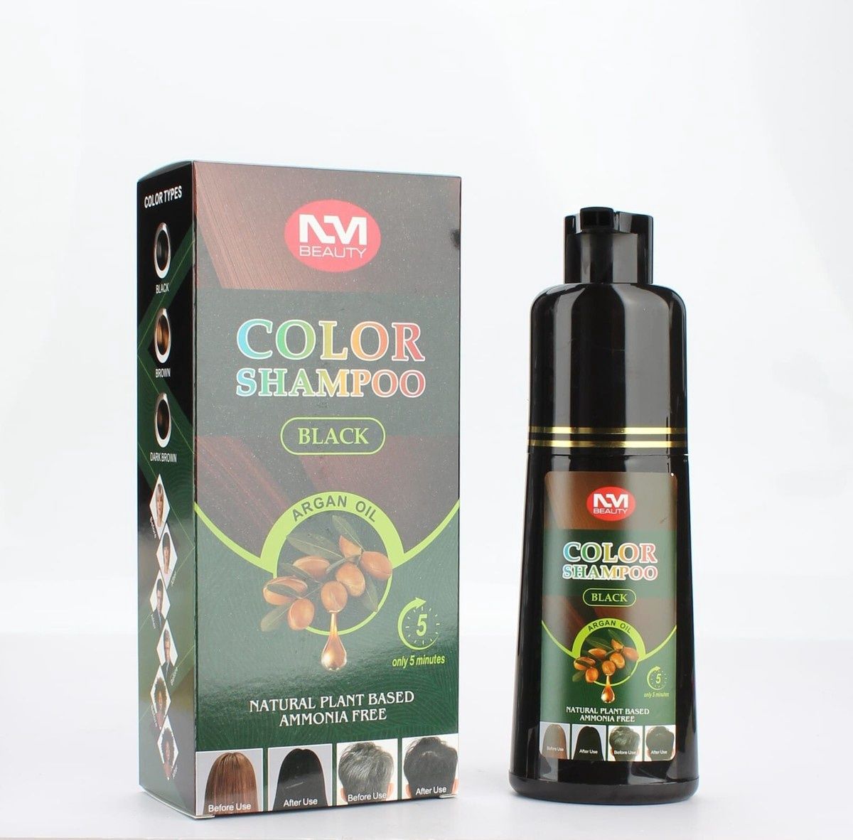 NM B eauty Colour Shampoo - Black 500ml