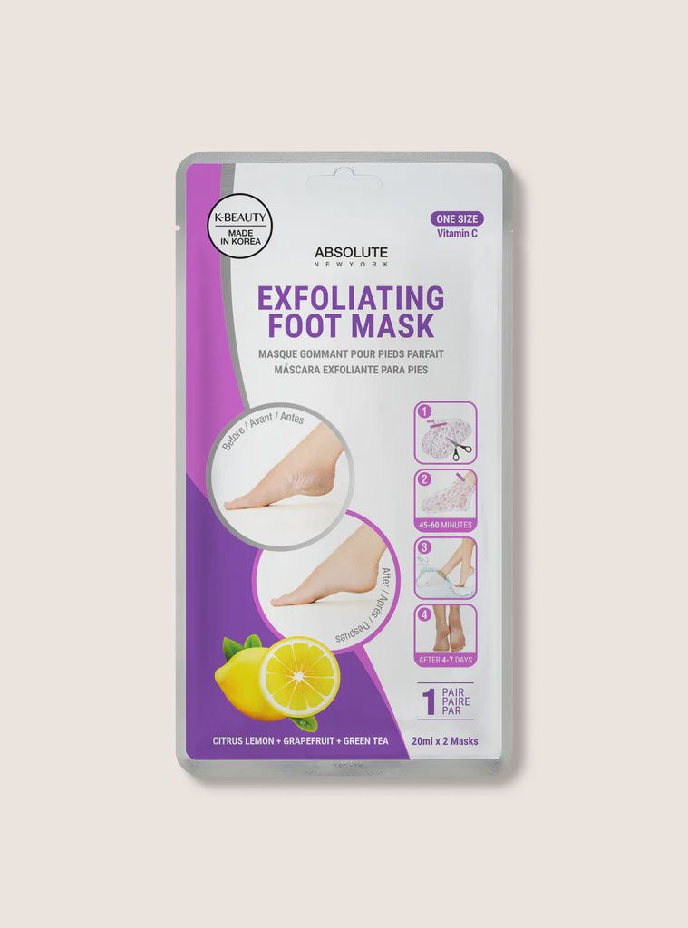 Exfoliating Foot Mask Citrus Lemon+Grapefruit+Green Tea
