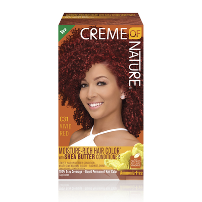 Creme of Nature Moisture-Rich Hair Colour with Shea Butter Conditioner - Vivid Red C31