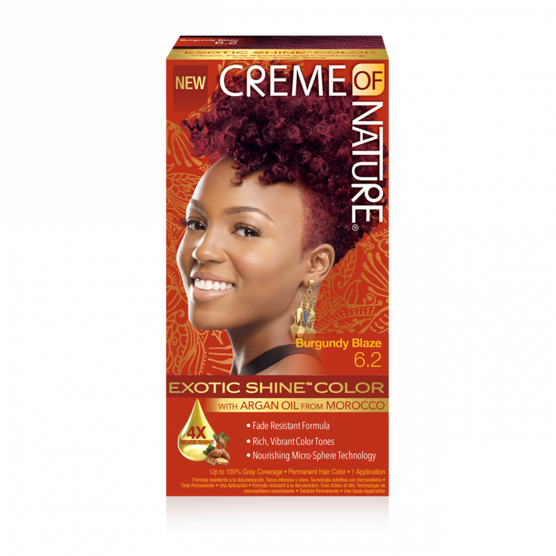 Creme of Nature Exotic Shine Hair Colour with Argan Oil  - Burgundy Blaze 6.2