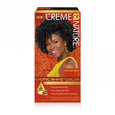 Creme of Nature Exotic Shine Hair Colour with Argan Oil - Intense Black